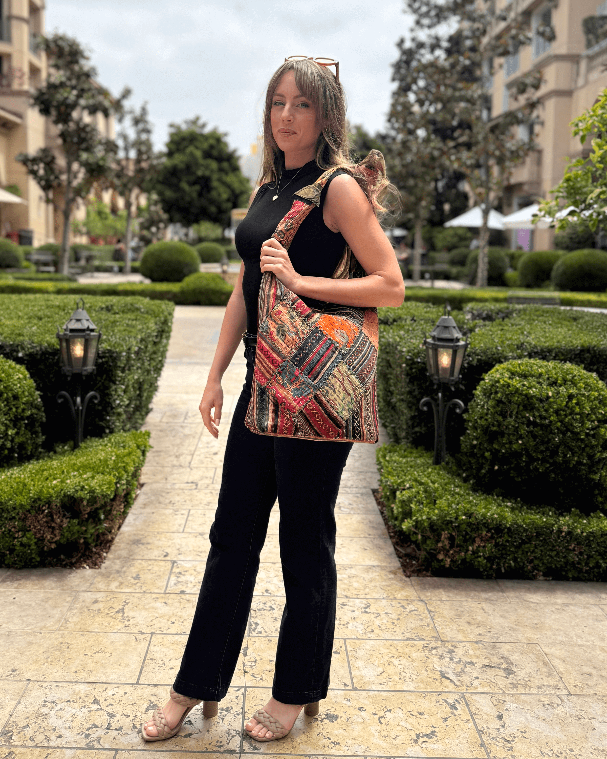 Kathmandu Collection Quilted Patchwork Hobo Bag Jupiter Gear Home