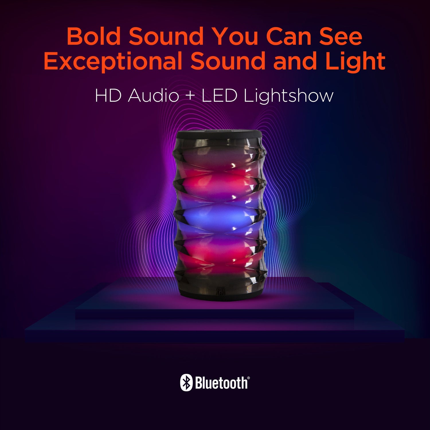 HyperGear LYTE Wireless LED Speaker Jupiter Gear Home