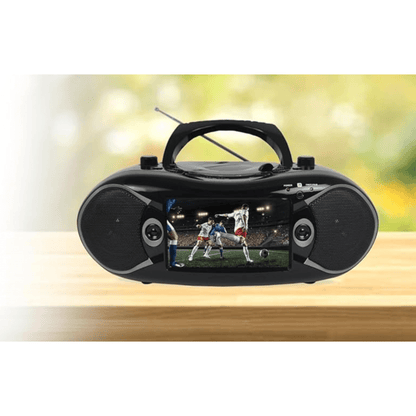 Emerson 7" Bluetooth DVD Boombox with AMFM Radio &amp; Digital TV Jupiter Gear Home