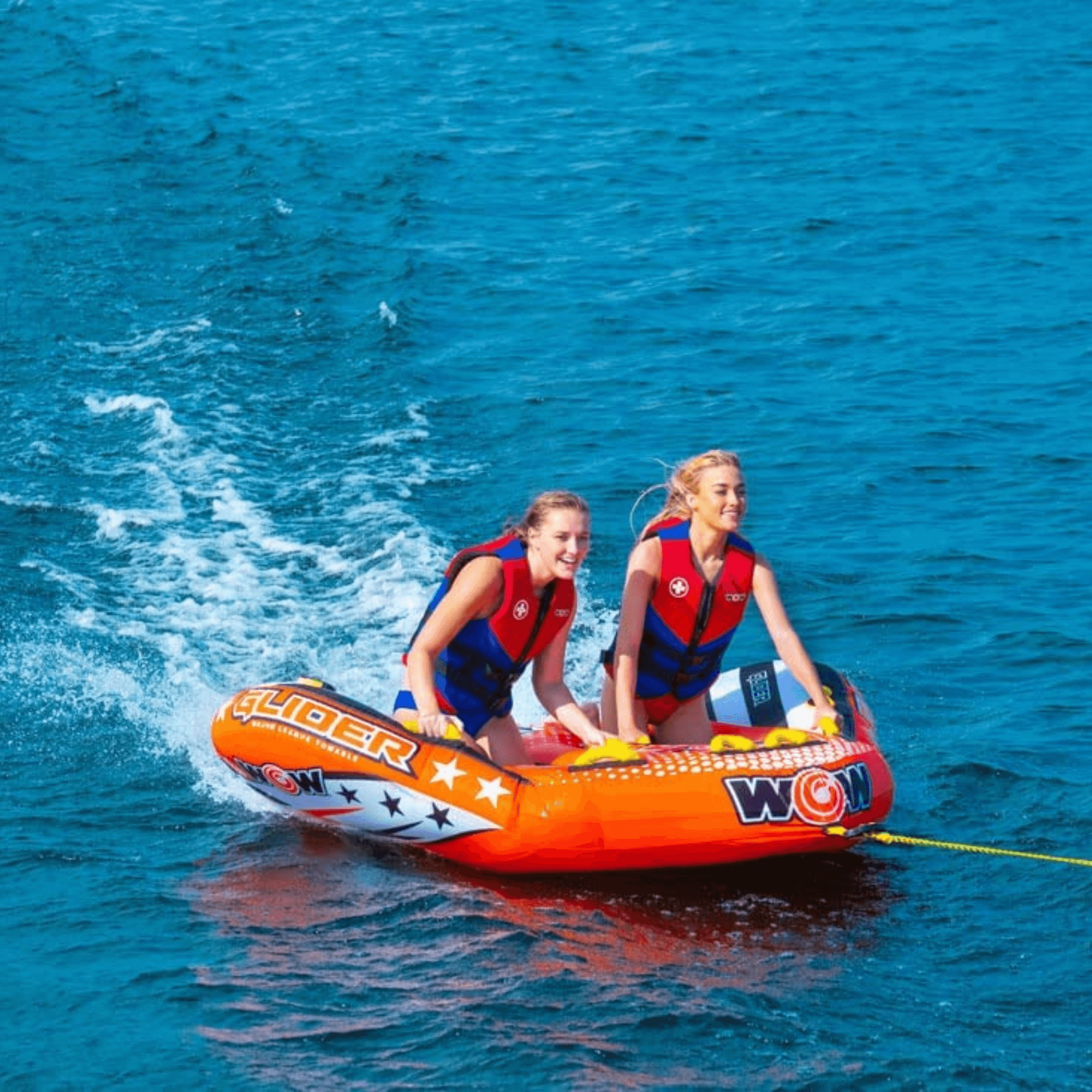 WOW Waterports Glider 2 Person 2P Towable with Flex Seating Jupiter Gear Home