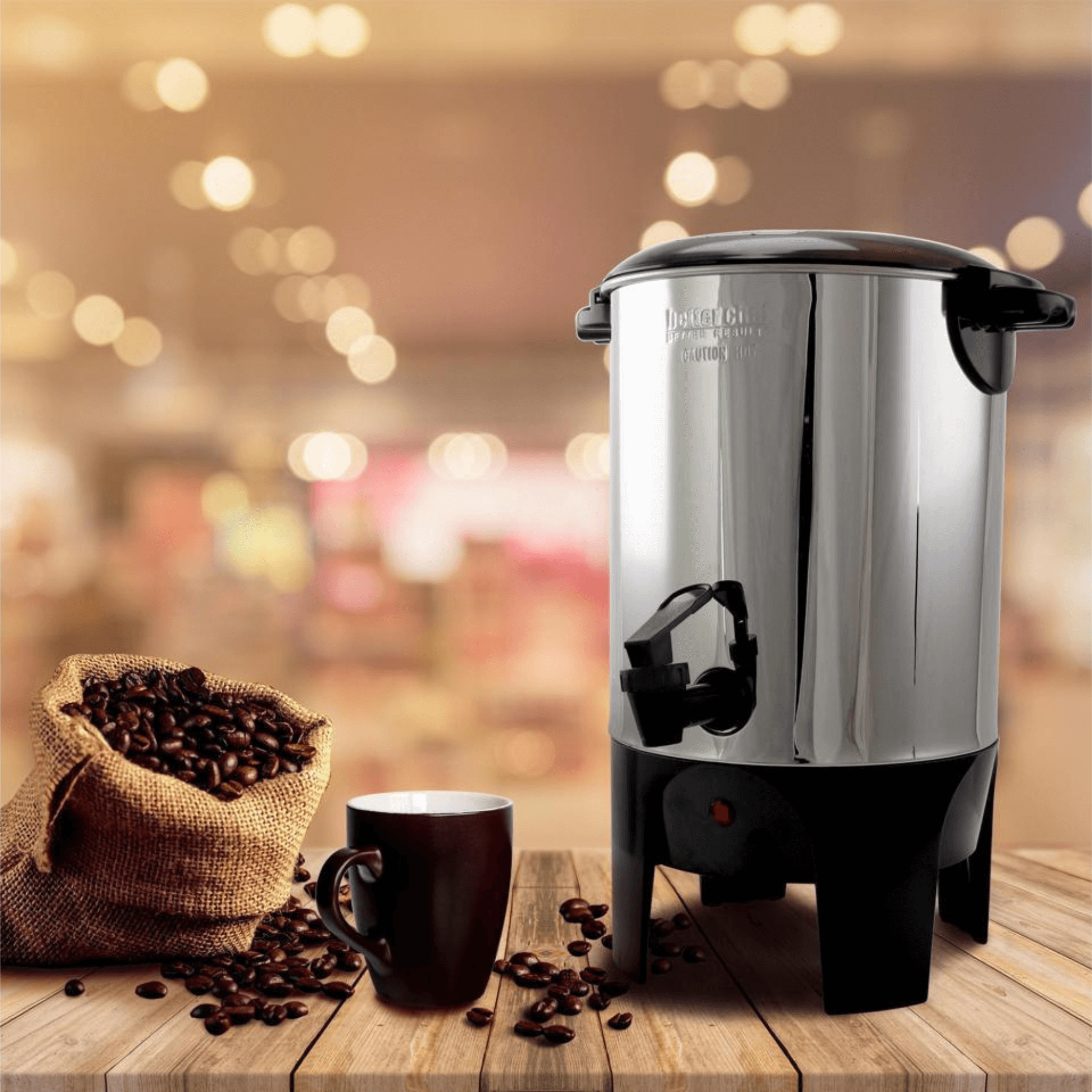 Better Chef 10 to 30 Cup Stainless Steel Urn Coffeemaker Jupiter Gear Home