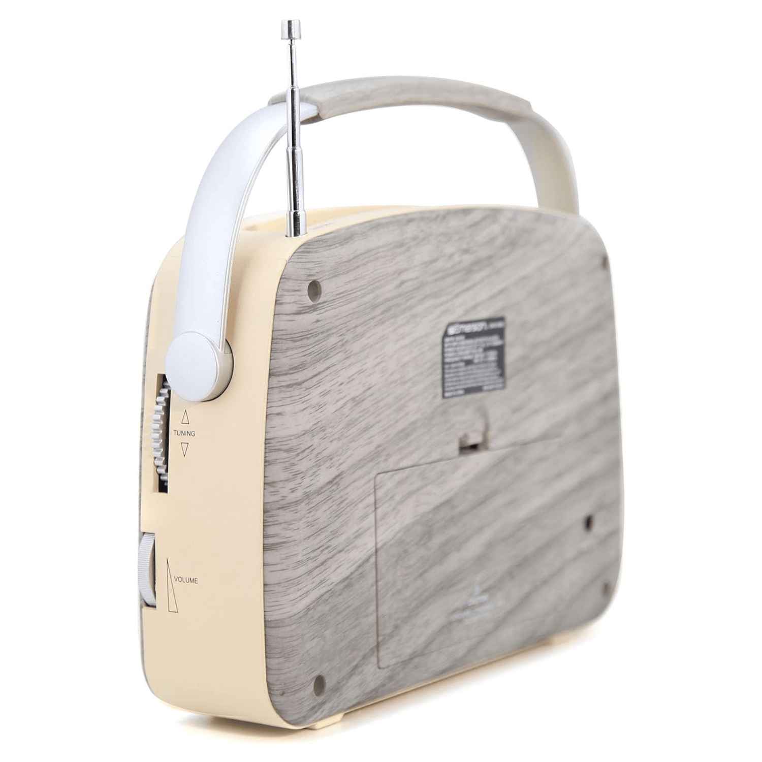 Emerson Portable Retro Radio with Built-In Rechargeable Battery and Memory Set Jupiter Gear Home