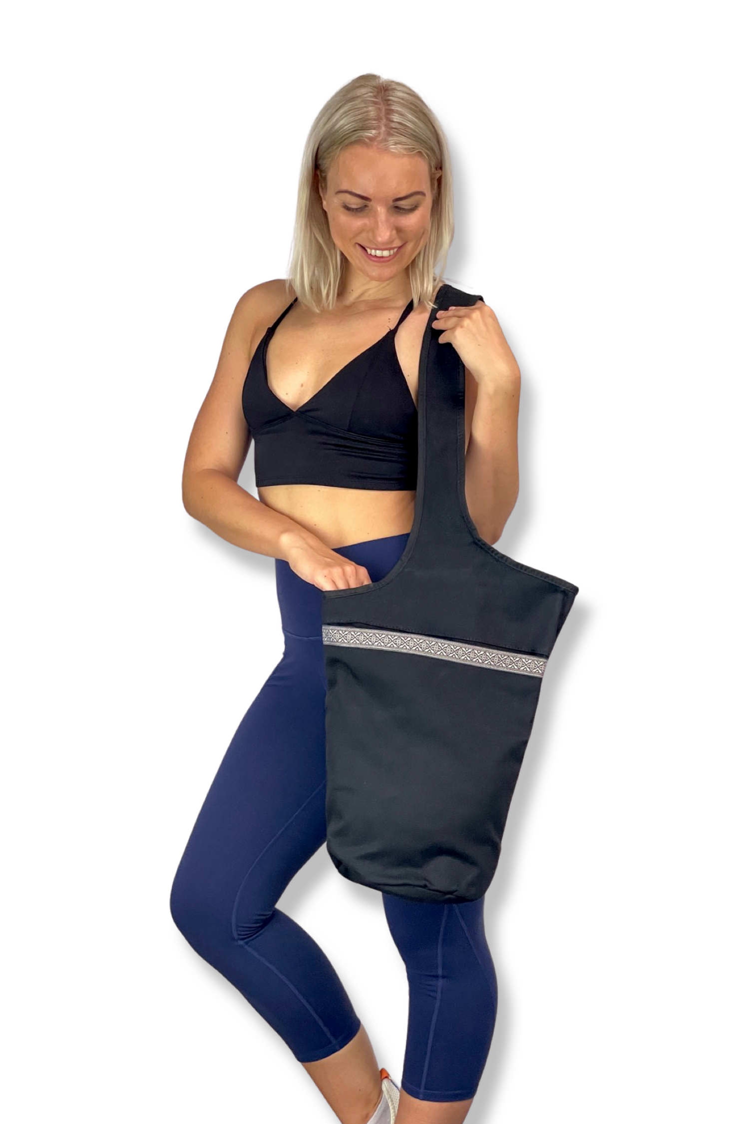 JupiterGear Yoga Mat Carrying Tote Bag with Large Size Pockets | Multipurpose and Fit Most Size Mats Jupiter Gear Home