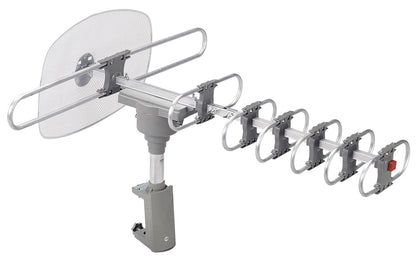 Naxa High Powered Amplified Motorized Outdoor Antenna Suitable For HDTV and ATSC Digital Television (NAA-351) Jupiter Gear Home