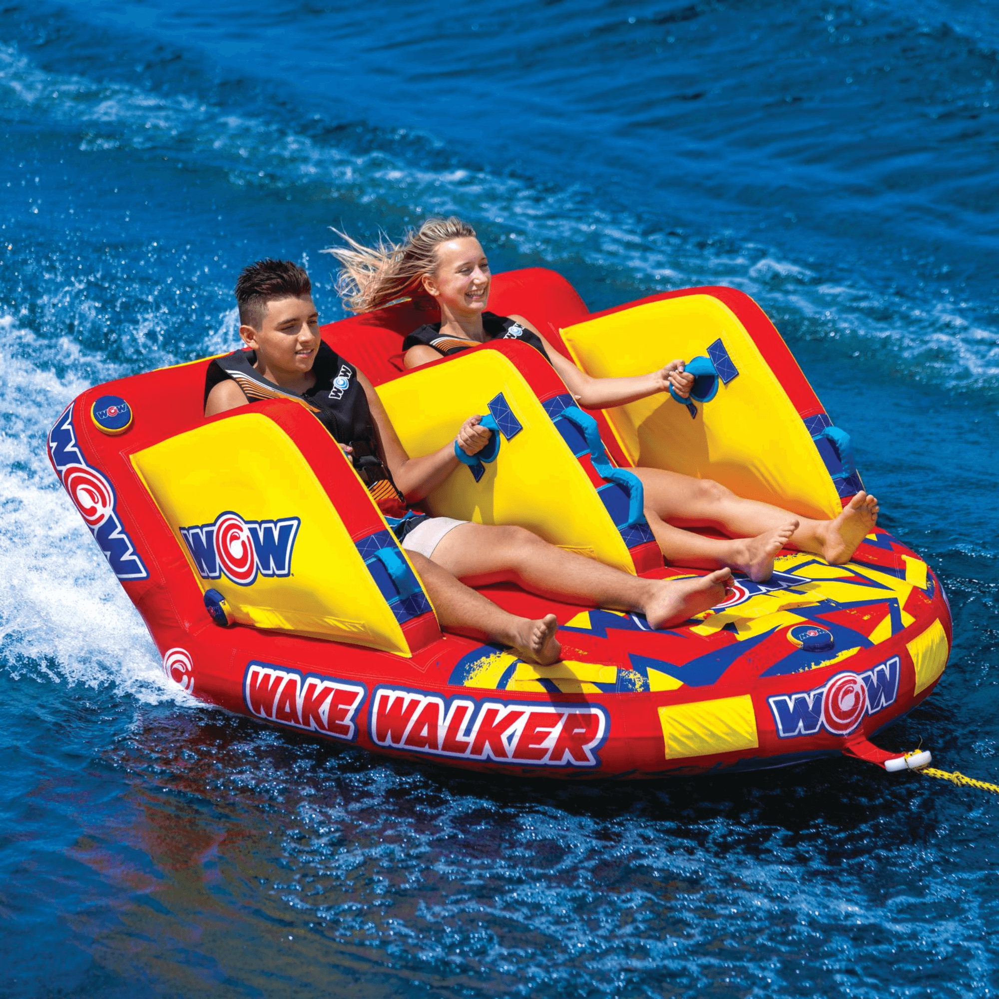 WOW Watersports Wake Walker 2-Person Towable with Tow Points Jupiter Gear Home