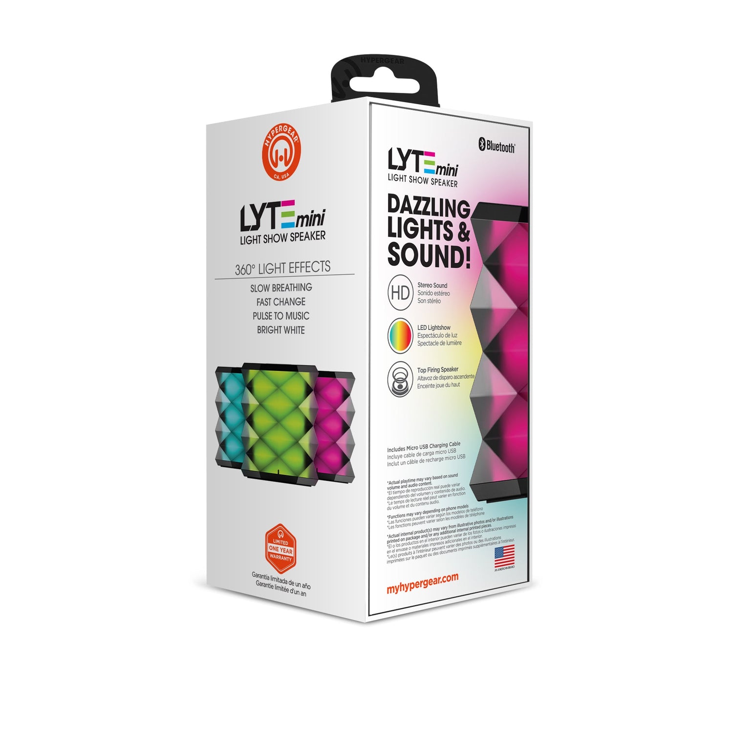 HyperGear LYTE Mini Wireless LED Speaker Jupiter Gear Home