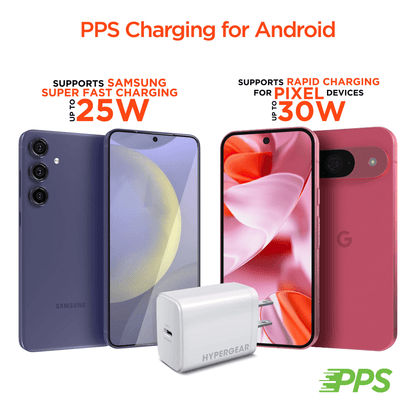 HyperGear SpeedBoost 40W USB-C PD GaN Fast Wall Charger with PPS Jupiter Gear Home
