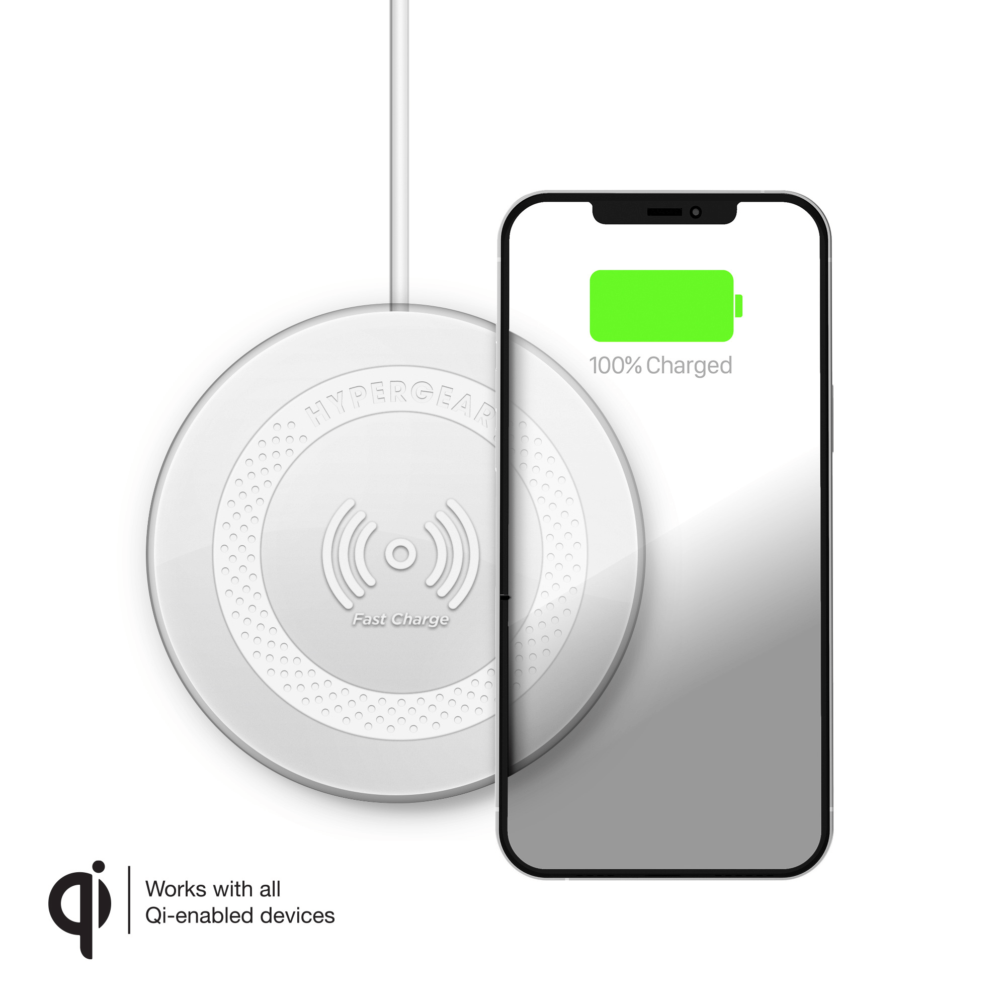 HyperGear ChargePad Pro 15W Wireless Fast Charger USB-C Jupiter Gear Home
