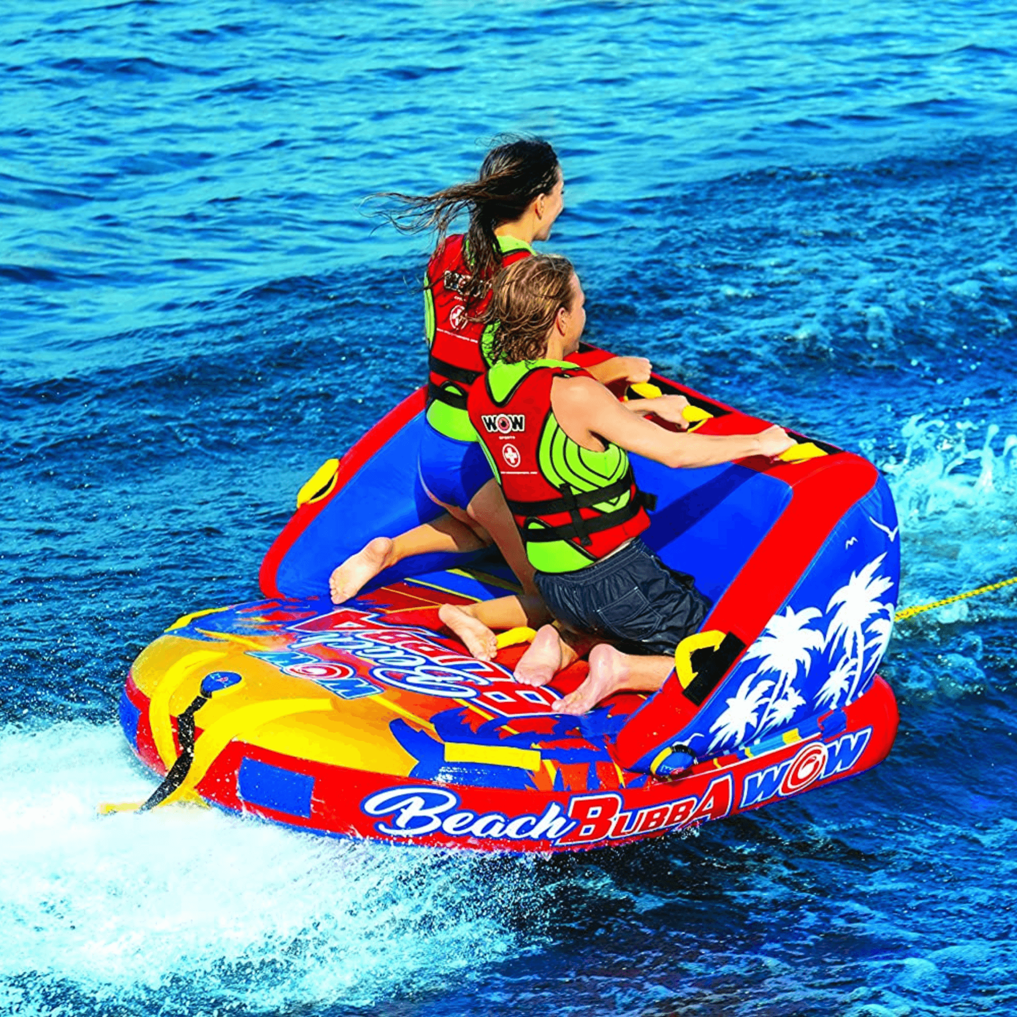 WOW Watersports Beach Bubba 2 Person 2P Towable with Foam Handles Jupiter Gear Home