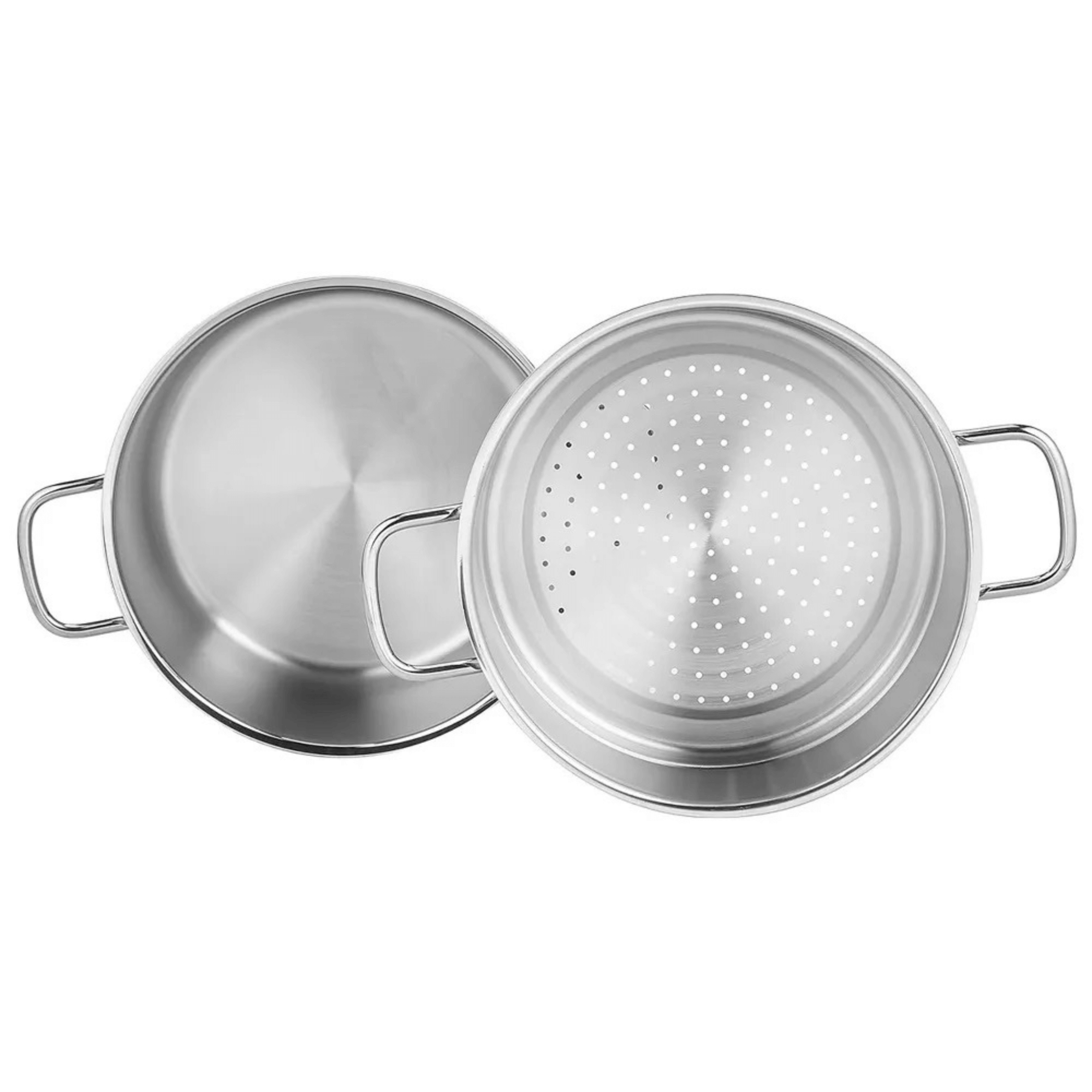 Korkmaz Perla 3Pce 6.9L Stainless Steel Casserole Steamer with Lid Jupiter Gear Home