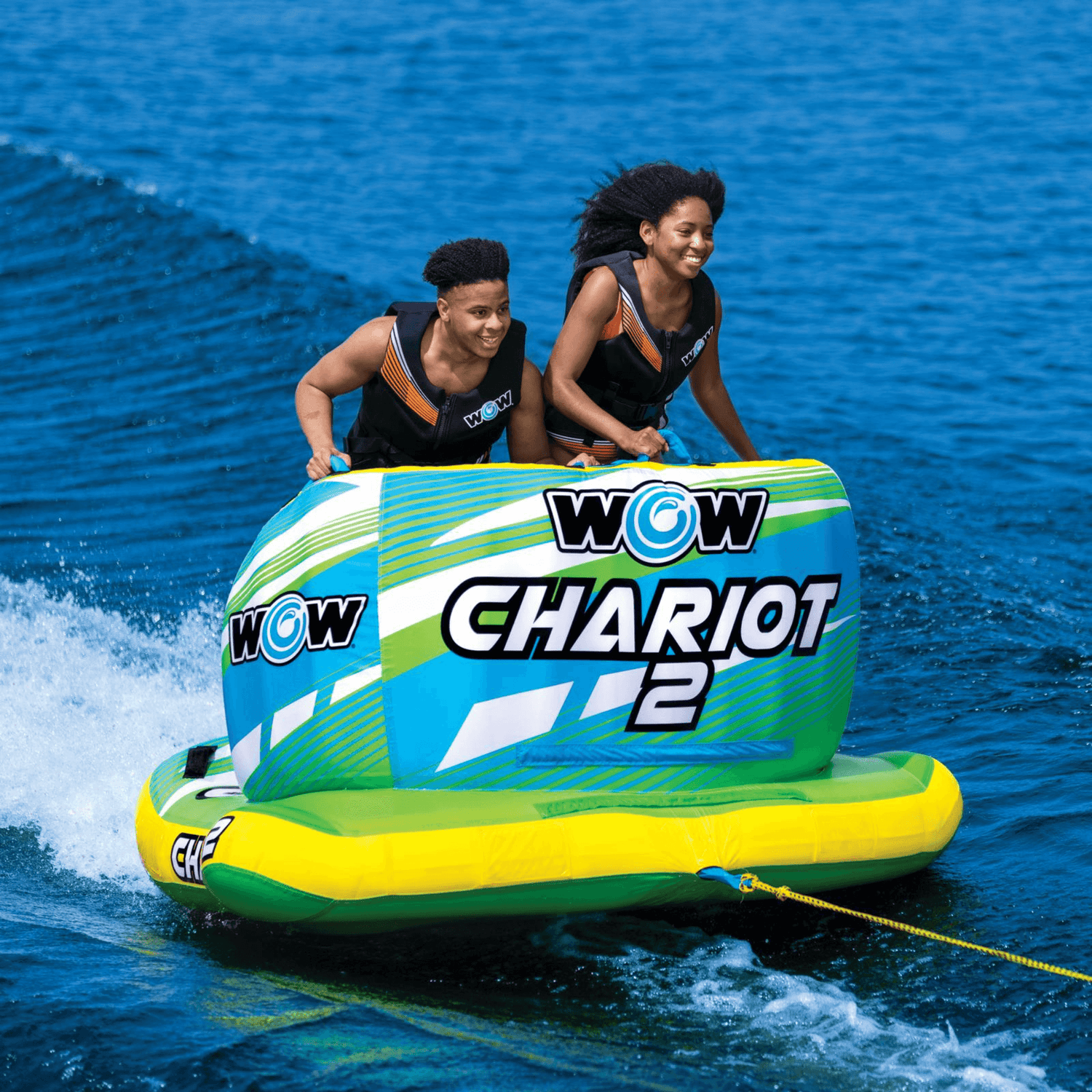 WOW Watersports Chariot 2-Person Towable w Front and Back Tow Points Jupiter Gear Home