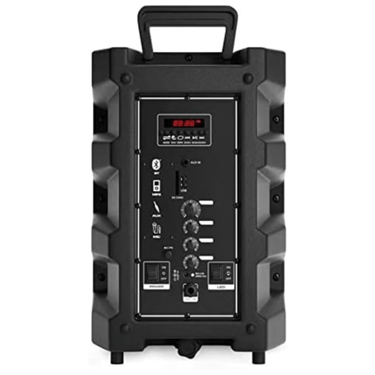 Norcent Portable Bluetooth TWS 8" Speaker System with Flashing LED Lights Jupiter Gear Home