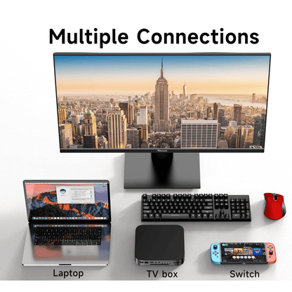 Norcent 27 Inch Frameless Computer Monitor FHD 75HZ VA with Built-In Speakers Jupiter Gear Home