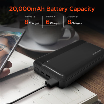 HyperGear 20000mAh 20W PD + USB Power Bank Jupiter Gear Home