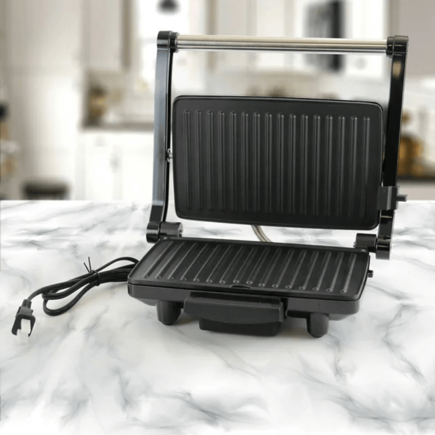 Better Chef Non-Stick Floating Hinge Panini Press Sandwich Maker Jupiter Gear Home