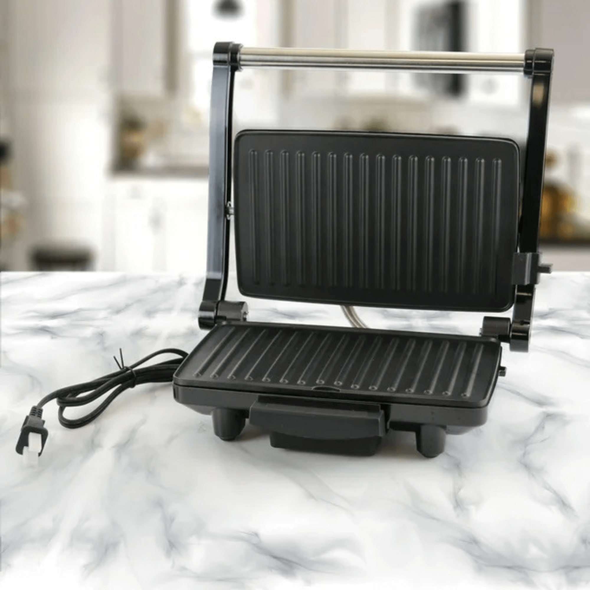 Better Chef Non-Stick Floating Hinge Panini Press Sandwich Maker Jupiter Gear Home