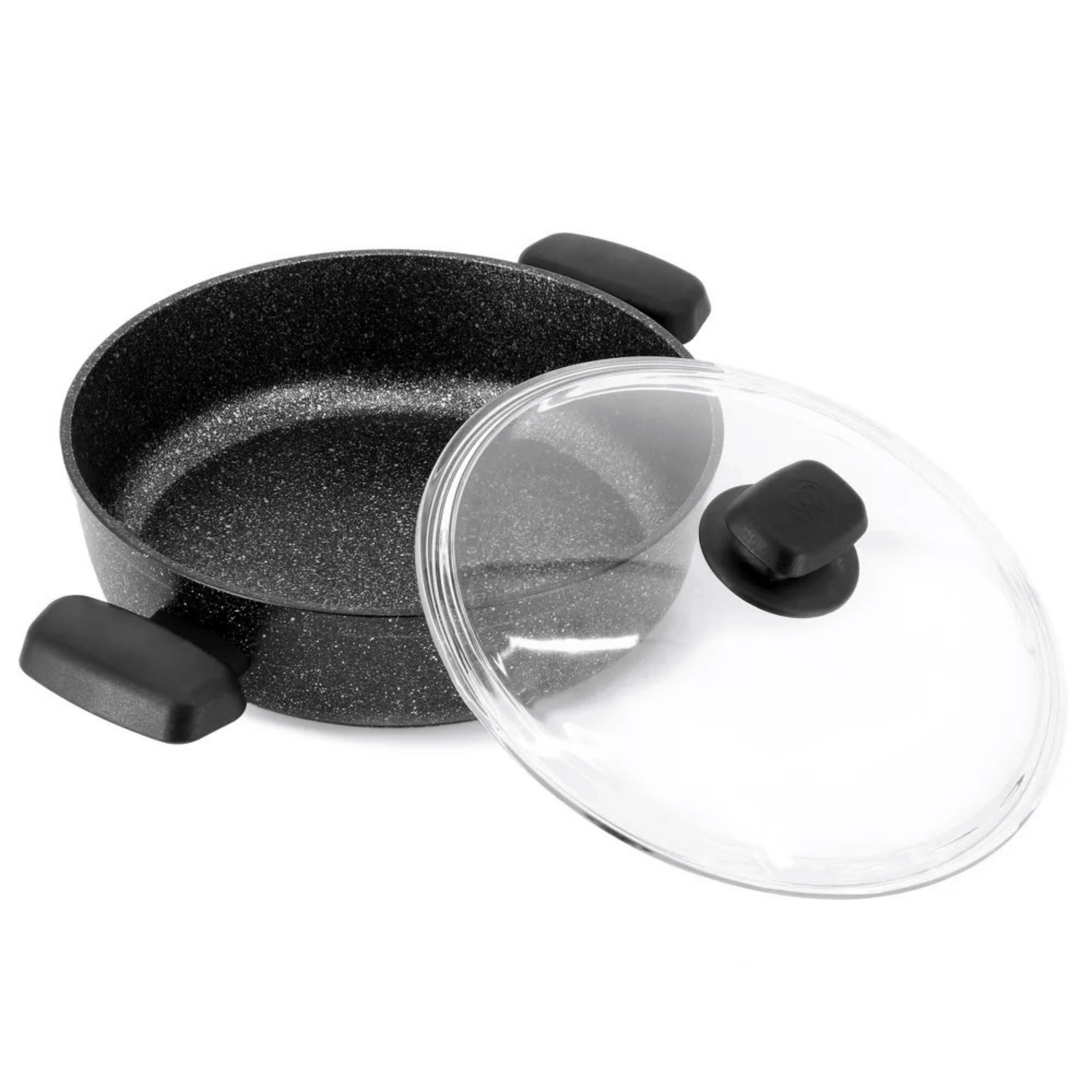 Korkmaz Ornella Aluminum 2.5L Non-Stick Low Casserole Dish with Lid Jupiter Gear Home