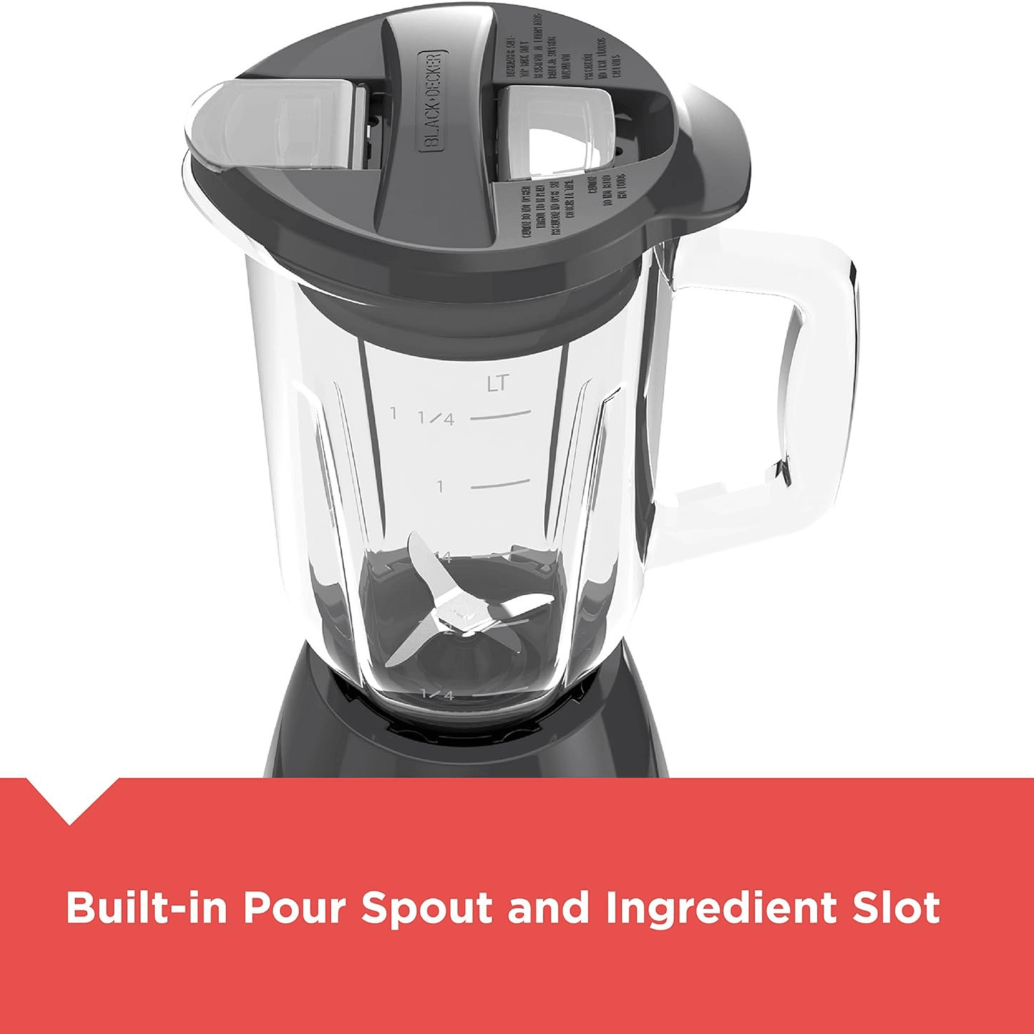 Black &amp; Decker 10-Speed 700W 4-Blade Countertop Glass Jar Blender Jupiter Gear Home