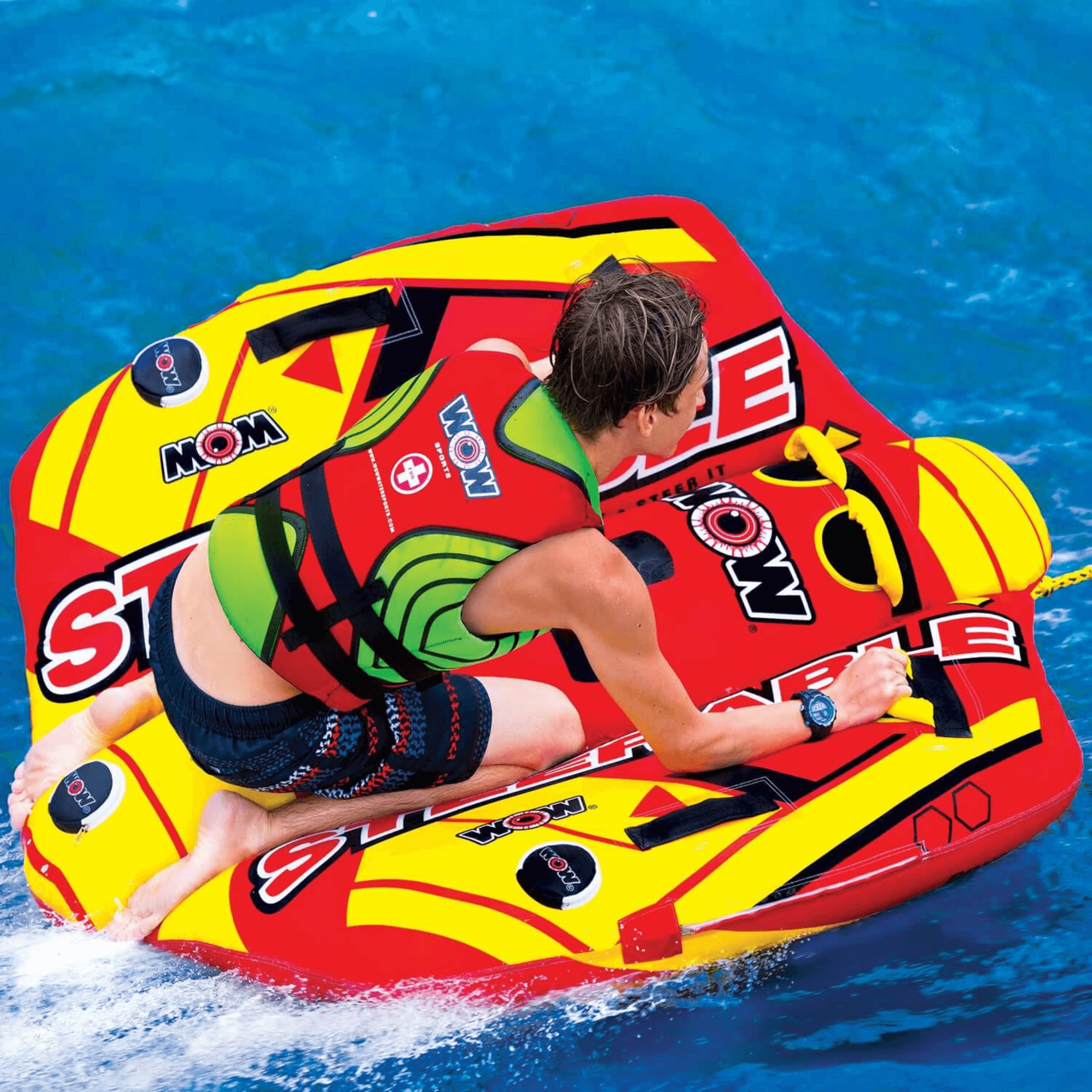WOW Watersports Take Control of the Ride 1 or 2 P Inflatable Steerable Tube Jupiter Gear Home