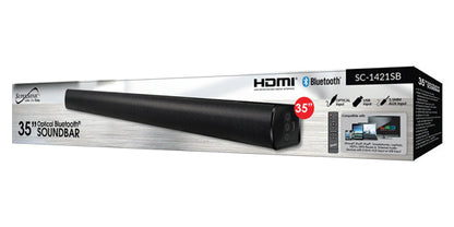 Supersonic 35" Optical Bluetooth Soundbar with Remote Control and LED Display (SC-1421SB) Jupiter Gear Home