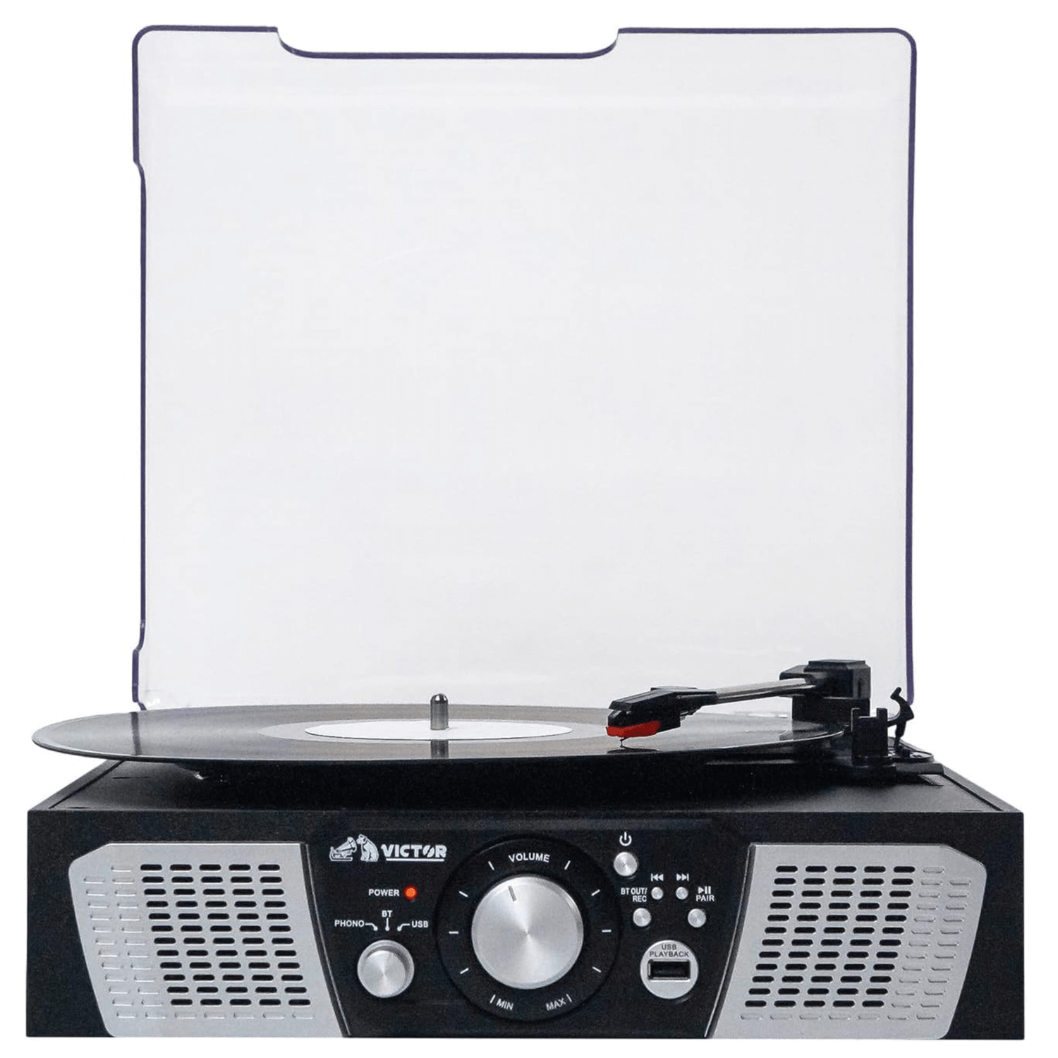 Victor Lakeshore 5-in-1 Hybrid BT Turntable System Black - Refurbished Jupiter Gear Home