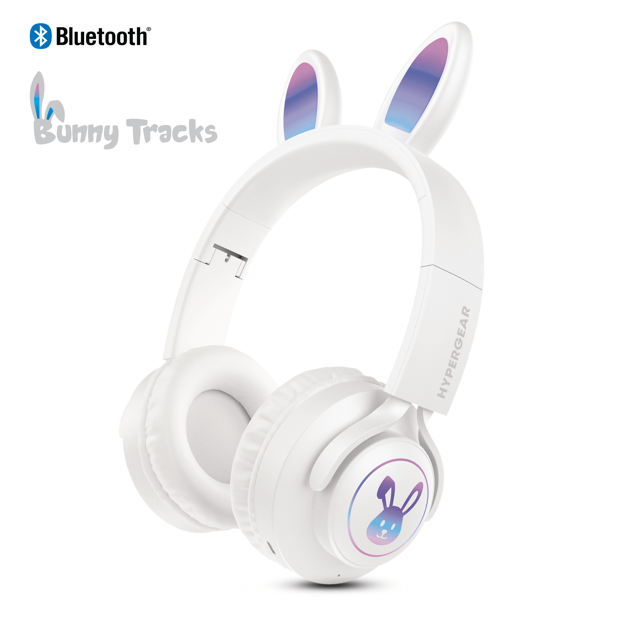 HyperGear Bunny Tracks Wireless Light-Up Headphones Jupiter Gear Home