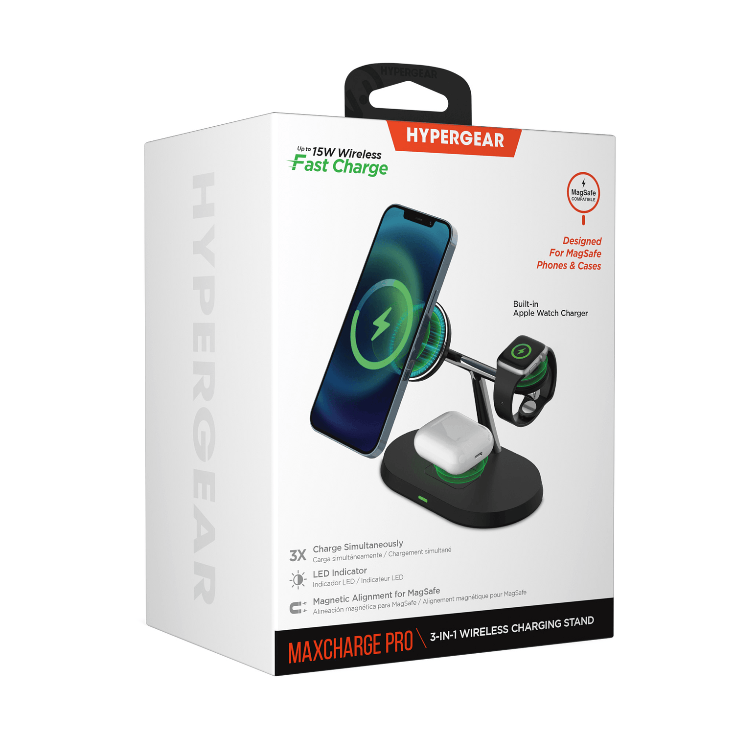 HyperGear MaxCharge Pro 3-in-1 Magsafe Charging Stand Jupiter Gear Home