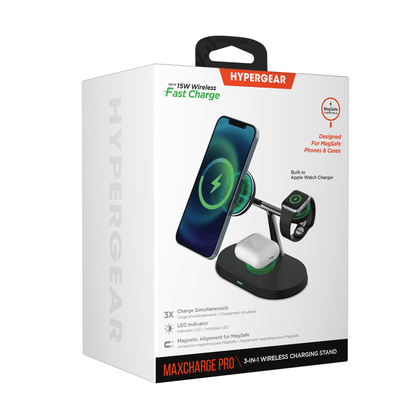 HyperGear MaxCharge Pro 3-in-1 Magsafe Charging Stand Jupiter Gear Home
