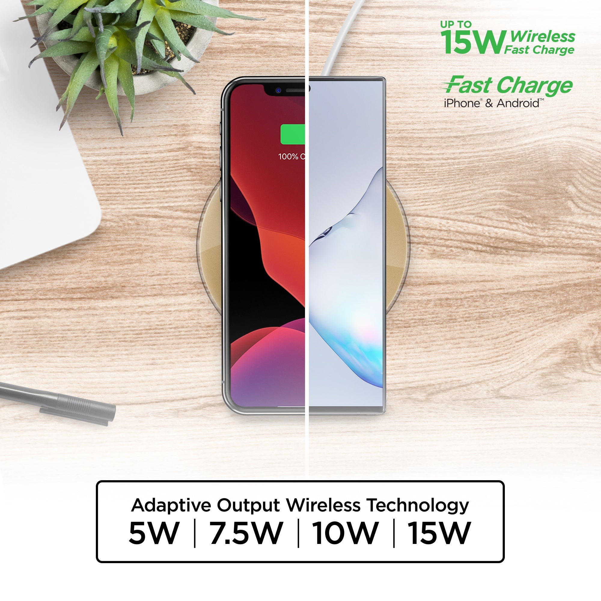 HyperGear ChargePad Pro 15W Wireless Fast Charger Jupiter Gear Home