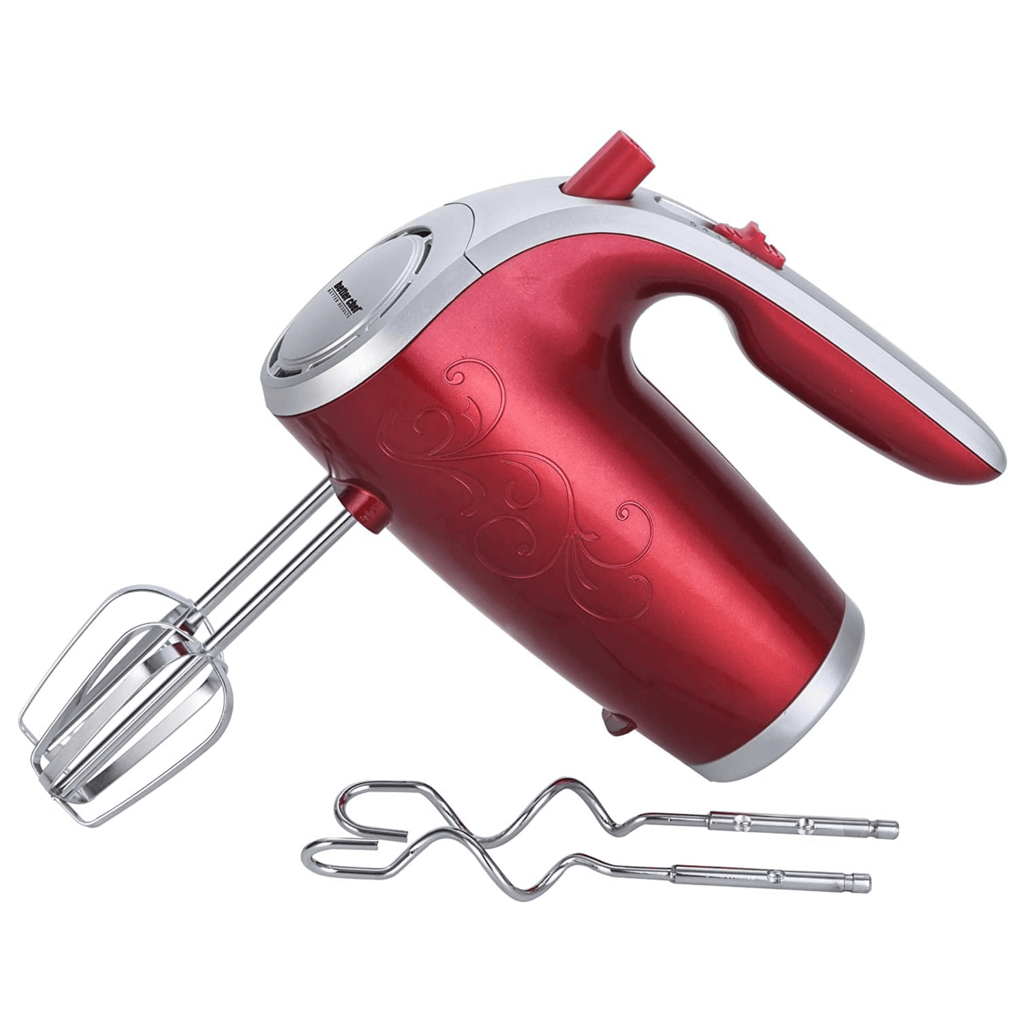 Better Chef 5-Speed 150W Hand Mixer with Silver Accents and Storage Clip Jupiter Gear Home