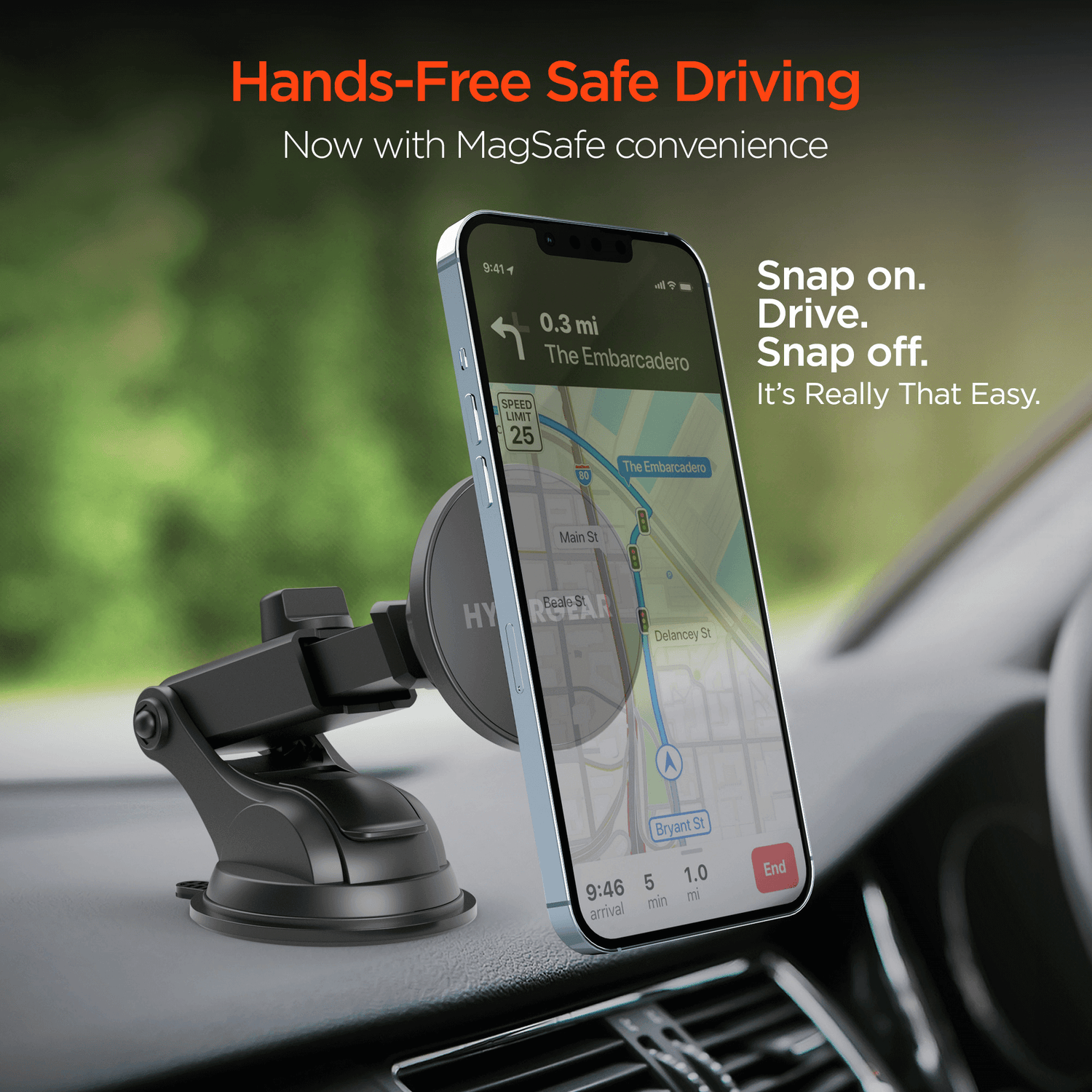 HyperGear MagGrip MagSafe Phone Mount Kit Jupiter Gear Home