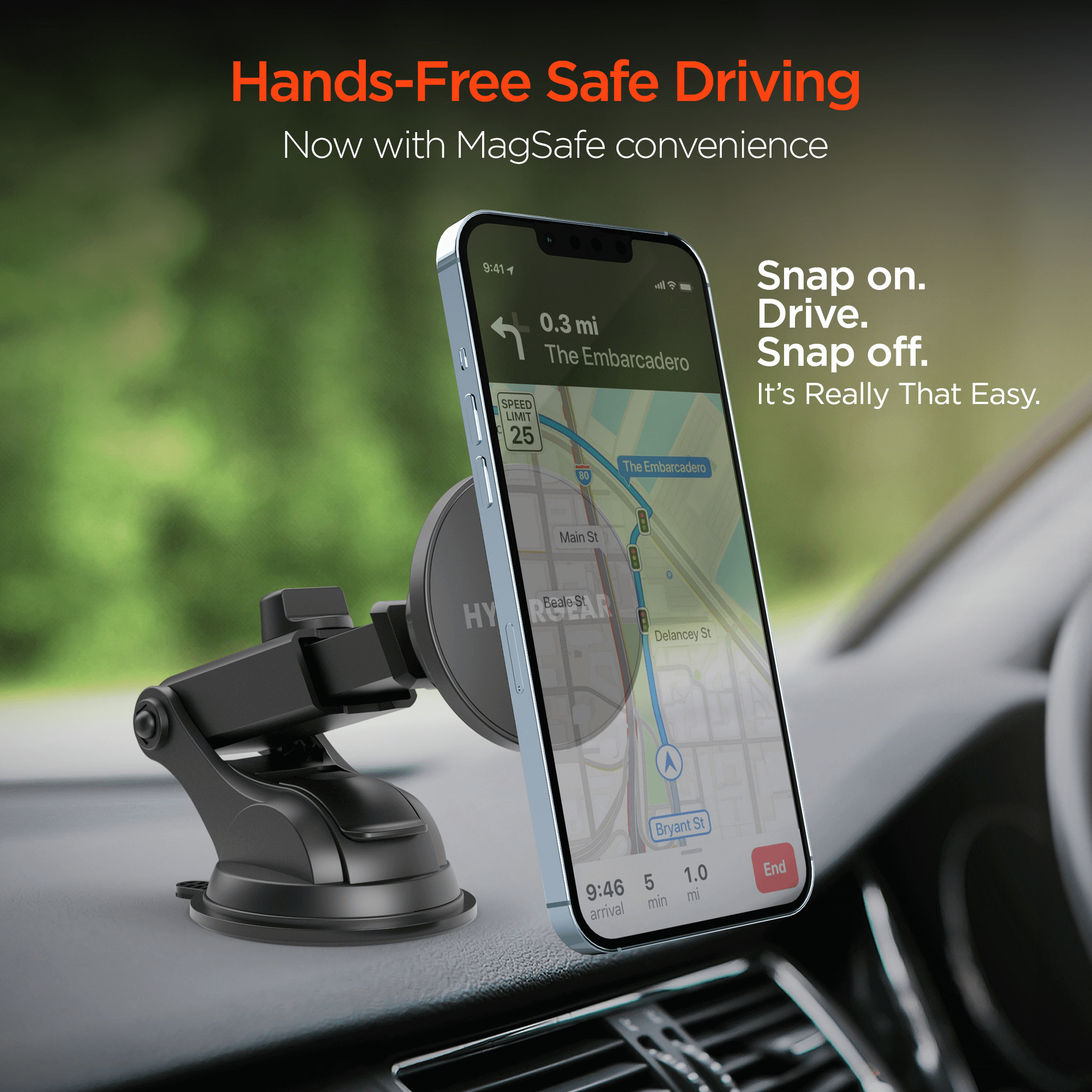 HyperGear MagGrip MagSafe Phone Mount Kit Jupiter Gear Home