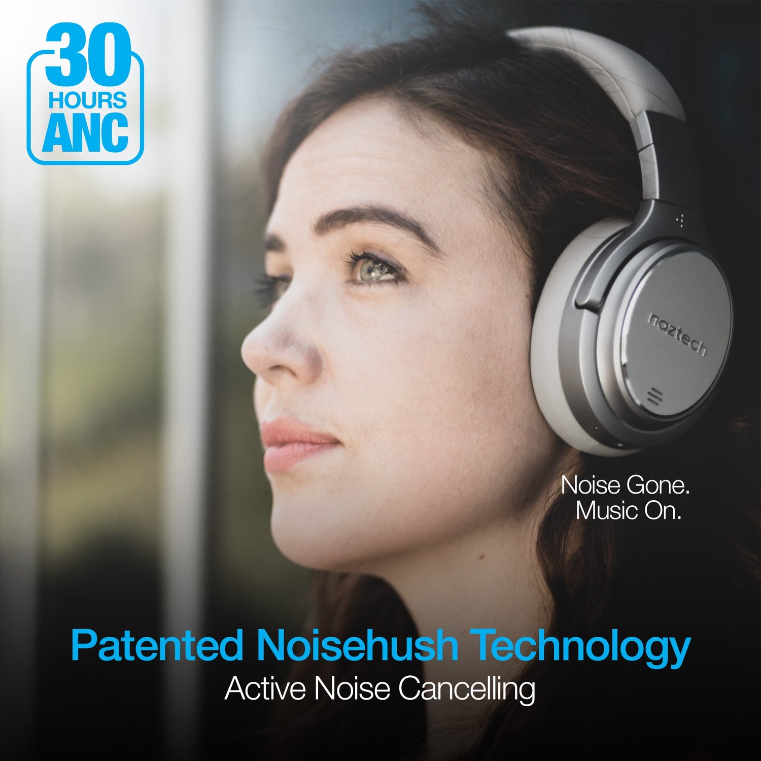 Naztech Driver ANC1000 Wireless Headphones Jupiter Gear Home