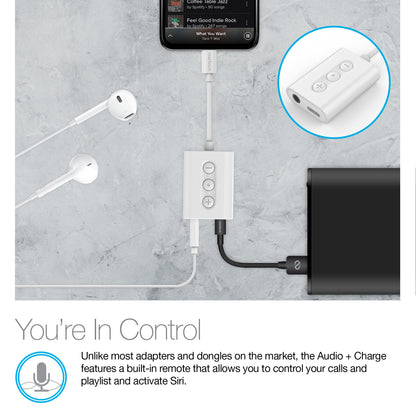 Naztech MFI Lightning to 3.5mm Audio + Charging Adapter Jupiter Gear Home