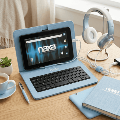 Naxa 7" Core Android 11 Tablet Kit Blue - Refurbished Jupiter Gear Home
