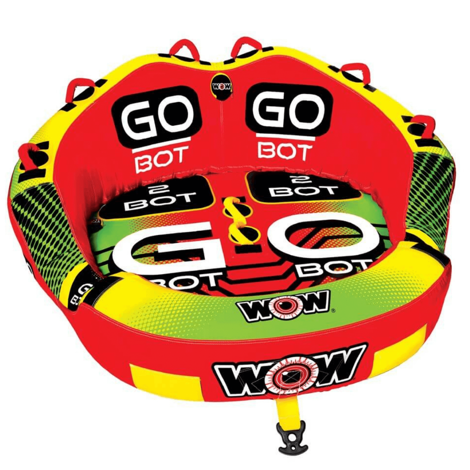 WOW Watersports Go Bot Towable Water Tube for 1 to 2 Riders Jupiter Gear Home