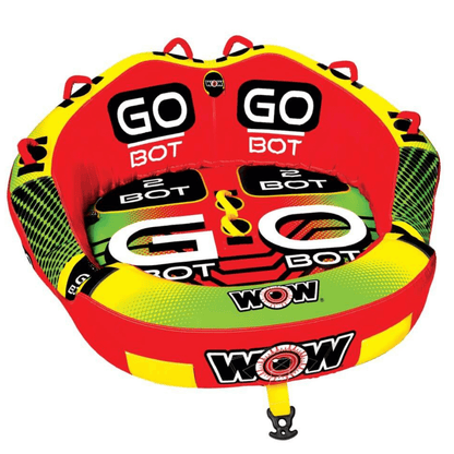 WOW Watersports Go Bot Towable Water Tube for 1 to 2 Riders Jupiter Gear Home