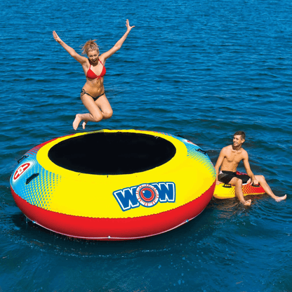 WOW Watersports Bouncer Inflatable Floating Trampoline and Boarding Platform Jupiter Gear Home