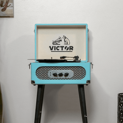 Victor Andover 5-in-1 Music Center Turquoise - Refurbished Jupiter Gear Home