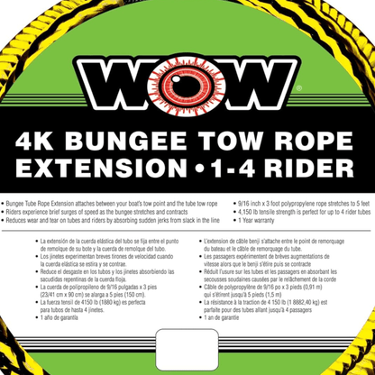 WOW Watersports 4K Bungee Tow Rope Extension Jupiter Gear Home