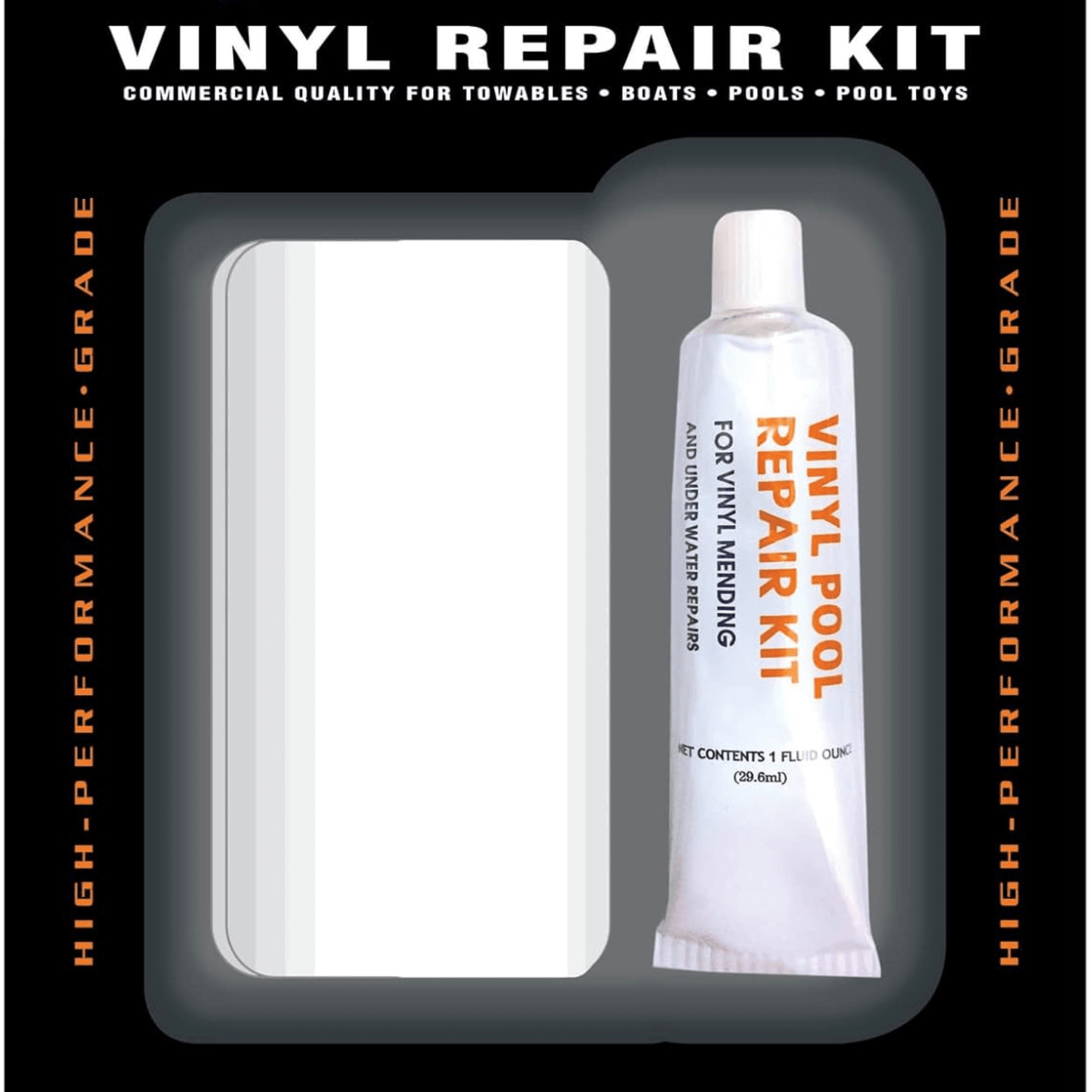 WOW Watersports Vinyl PVC Repair Kit For Boating Tubes Air Mattresses Inflatable Rafts Jupiter Gear Home