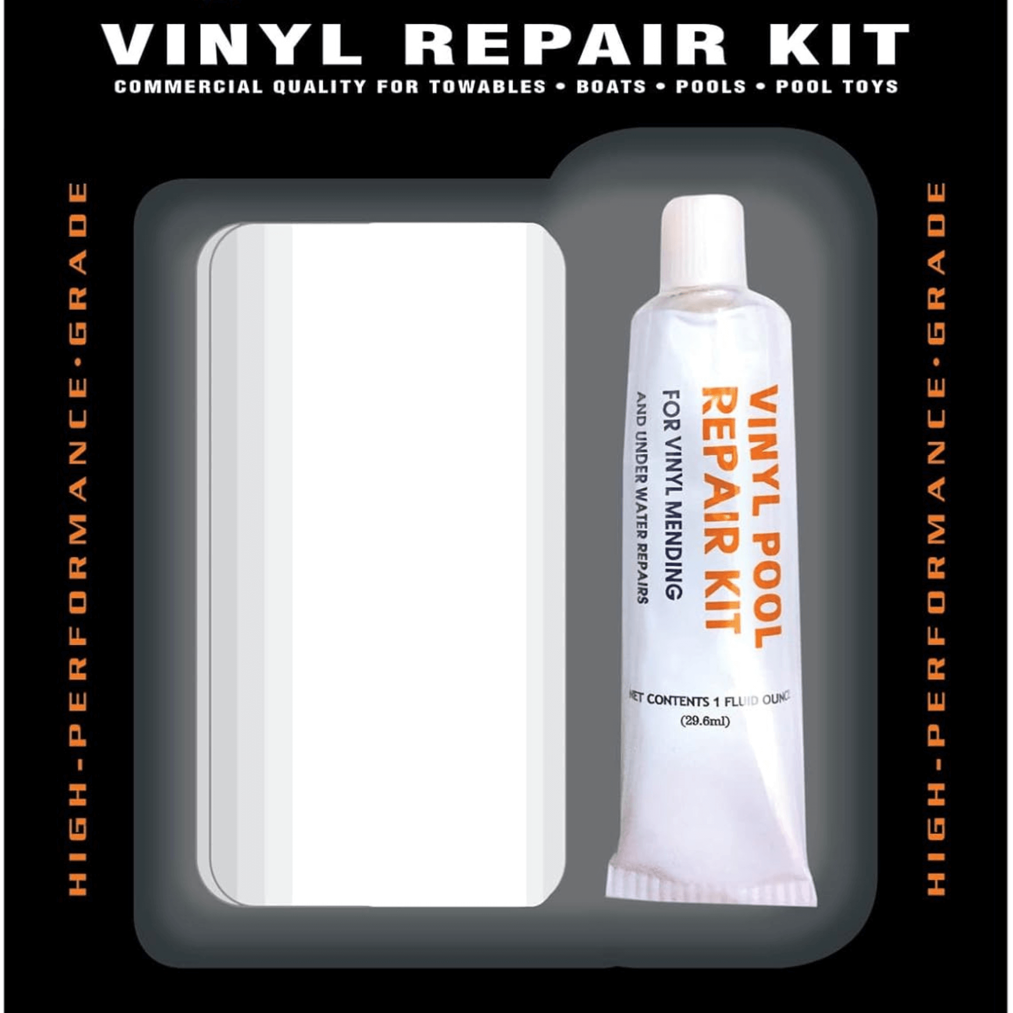 WOW Watersports Vinyl PVC Repair Kit For Boating Tubes Air Mattresses Inflatable Rafts Jupiter Gear Home
