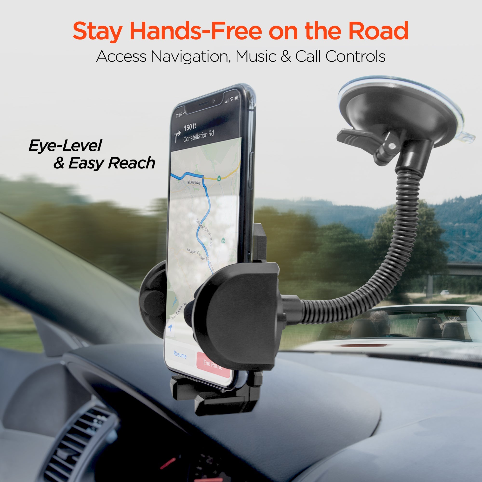 HyperGear Universal Windshield Phone Mount Black (14369-HYP) Jupiter Gear Home