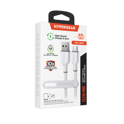 HyperGear Flexi PRO USB to USB-C Cable 6ft Jupiter Gear Home