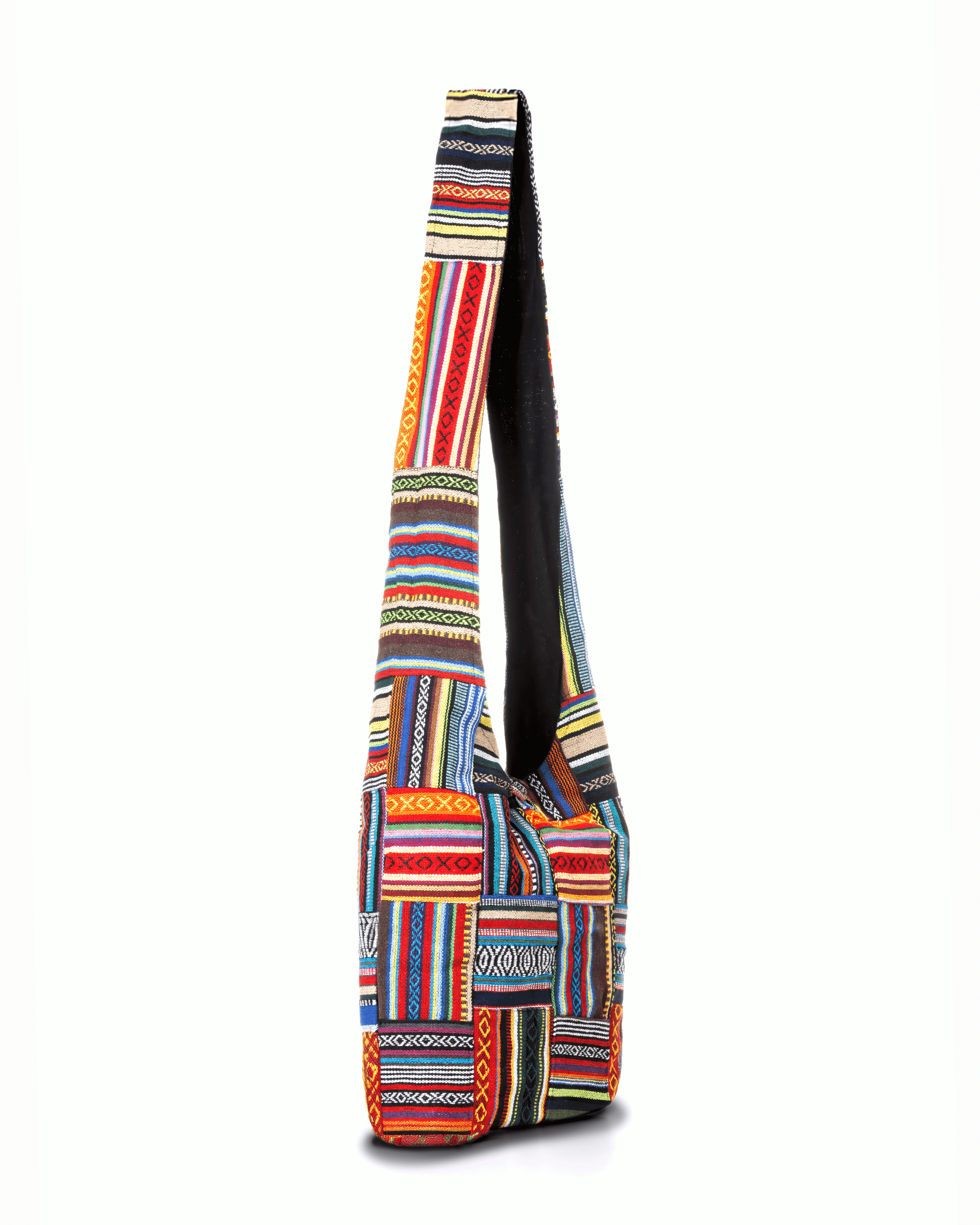 Kathmandu Collection Patchwork Striped Hobo Bag Jupiter Gear Home
