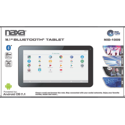 Naxa 10.1” Core Tablet with Android OS 7.1 - Refurbished Jupiter Gear Home