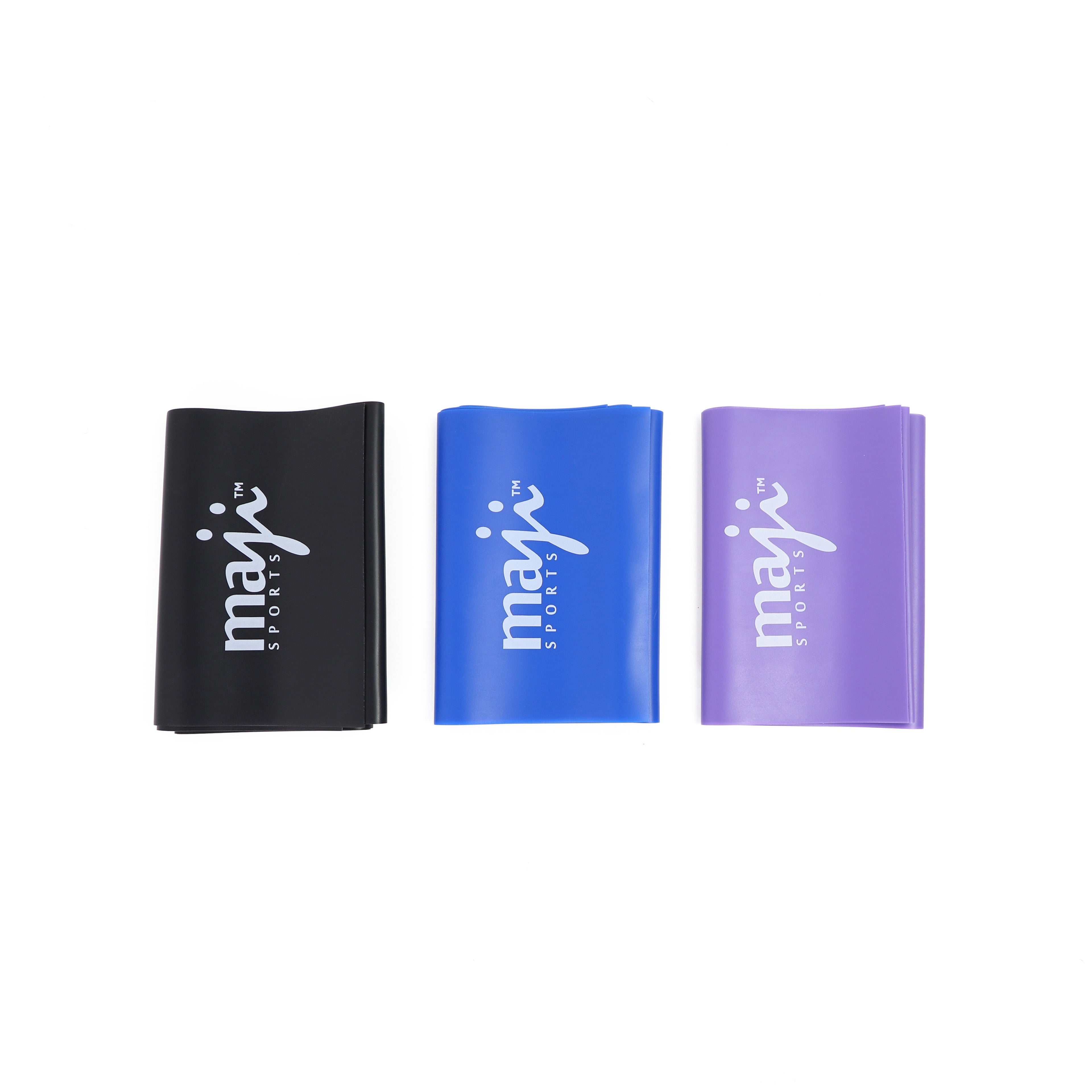 Maji Sports Full Body Exercise &amp; Stretch Bands - Variable Resistance 4 Pack Jupiter Gear Home