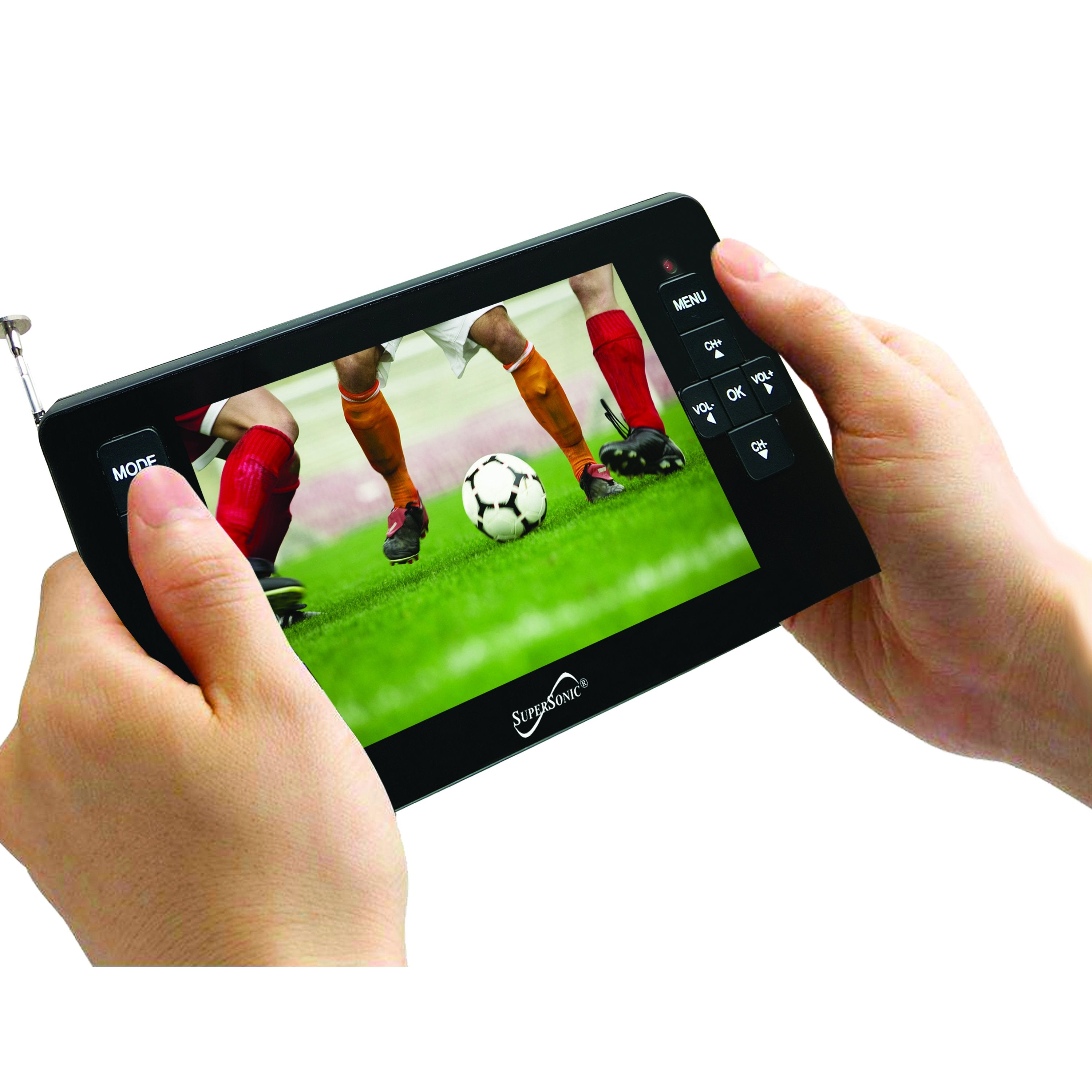 Supersonic 4.3" Portable Digital LCD TV with USB &amp; SD Inputs, 12 Volt ACDC Compatible (SC-143) Jupiter Gear Home