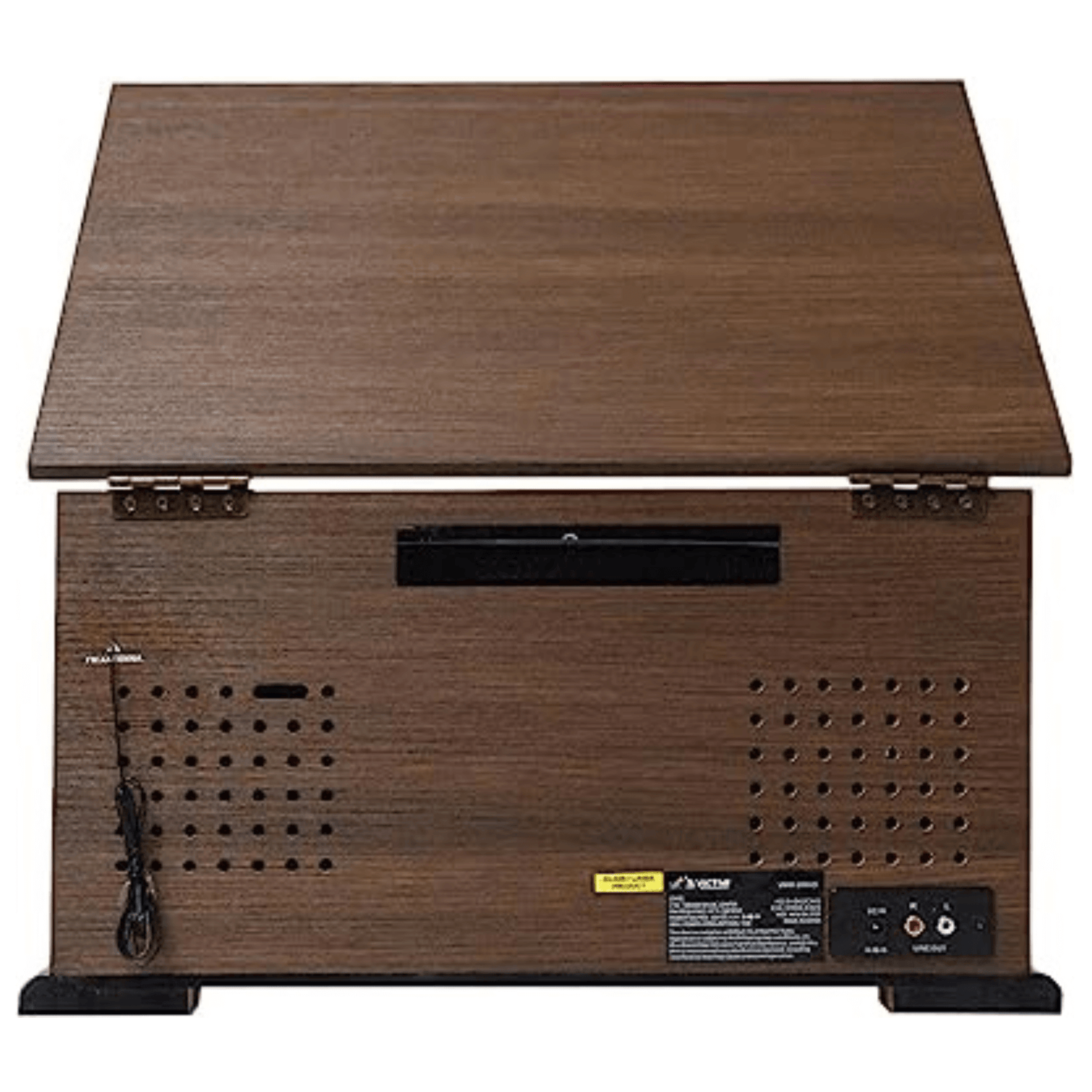Victor State 7-in-1 Wood Music Center Espresso - Refurbished Jupiter Gear Home
