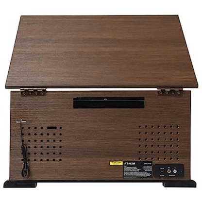 Victor State 7-in-1 Wood Music Center Espresso - Refurbished Jupiter Gear Home